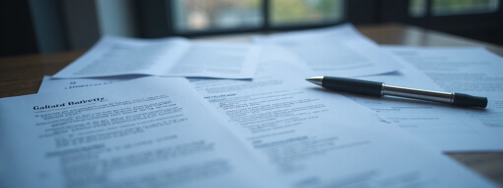 Abstract image representing legal documents or agreements